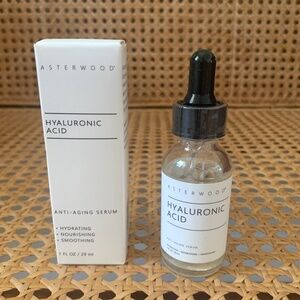 Asterwood Hyaluronic Acid Serum 1 Oz Pure Fragrance Free